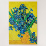 Vase with Irises, Van Gogh Jigsaw Puzzle<br><div class="desc">Vincent Willem van Gogh (30 March 1853 – 29 July 1890) was a Dutch post-impressionist painter who is among the most famous and influential figures in the history of Western art. In just over a decade, he created about 2, 100 artworks, including around 860 oil paintings, most of which date...</div>