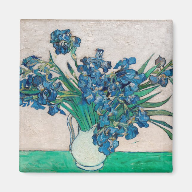 Vase with Irises, Van Gogh Magnet (Front)