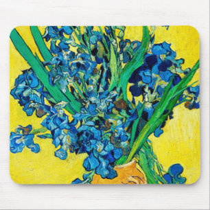 Vase with Irises, Van Gogh Mouse Pad