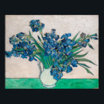 Vase with Irises, Van Gogh Poster<br><div class="desc">Vincent Willem van Gogh (30 March 1853 – 29 July 1890) was a Dutch post-impressionist painter who is among the most famous and influential figures in the history of Western art. In just over a decade, he created about 2, 100 artworks, including around 860 oil paintings, most of which date...</div>