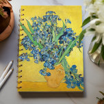 Vase with Irises , Vincent Van Gogh Notebook<br><div class="desc">Still Life: Vase with Irises Against a Yellow Background stands out as one of Vincent van Gogh's most well-known floral still life paintings. The one period in which Van Gogh produced very few still lifes was during his stay in Saint-Rémy. Perhaps this was because the surrounding landscape of Saint-Rémy was...</div>