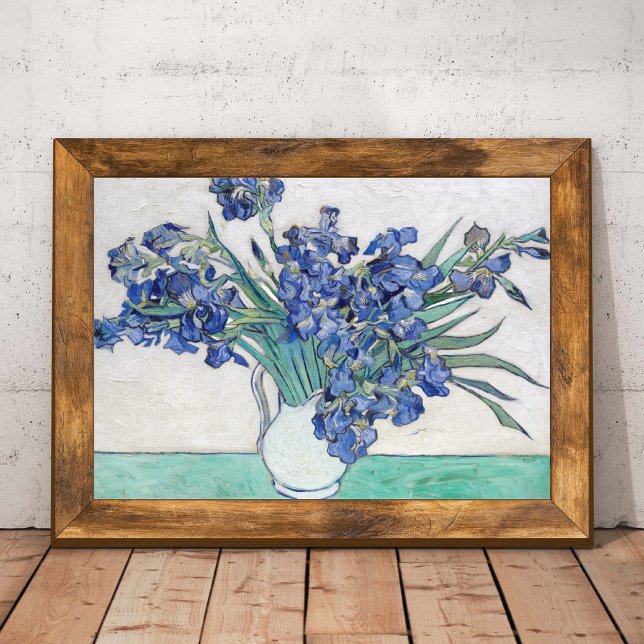Vase with Irises Vincent van Gogh  Poster (Creator Uploaded)