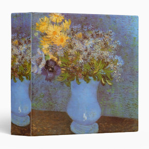 Vase with Lilacs and Daisies by Vincent van Gogh Binder