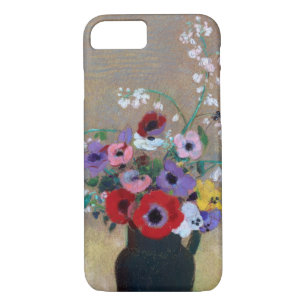 Vase with Mixed Flowers, Redon Case-Mate iPhone Case