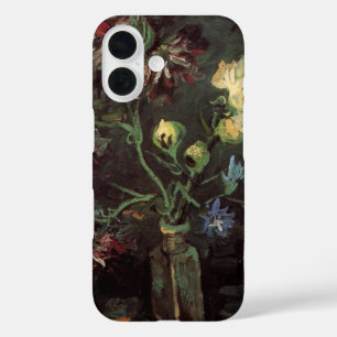 Vase with Myosotis and Peonies by Vincent van Gogh iPhone 16 Case