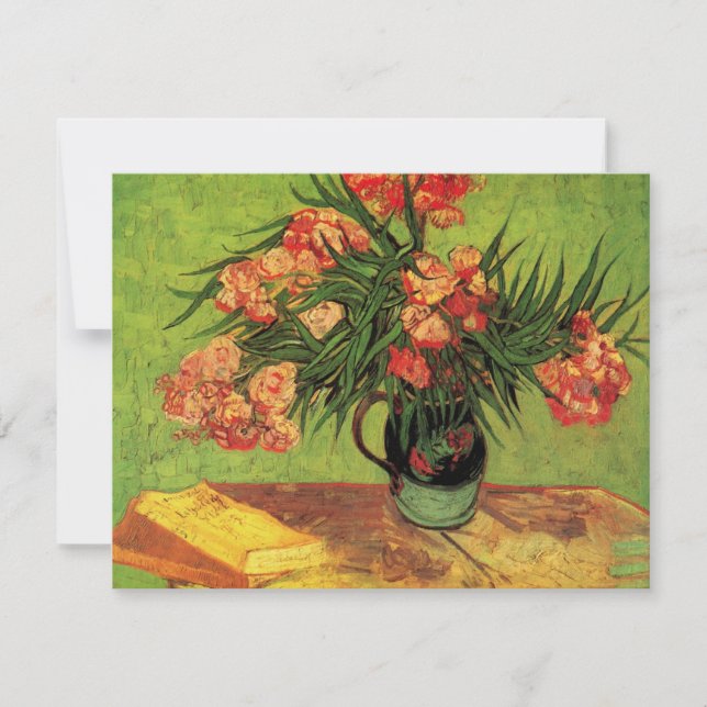 Vase with Oleanders and Books by Vincent van Gogh (Front)