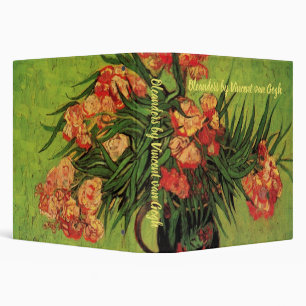 Vase with Oleanders and Books by Vincent van Gogh Binder