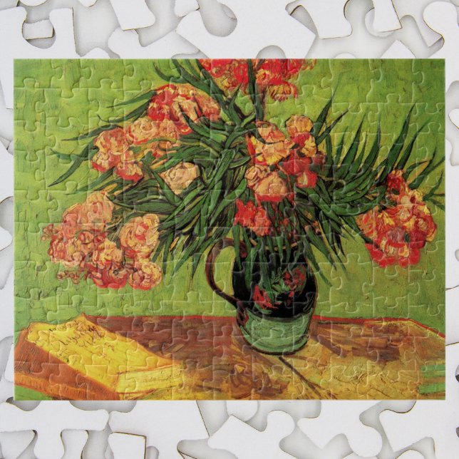 Vase with Oleanders and Books by Vincent van Gogh Jigsaw Puzzle (Creator Uploaded)