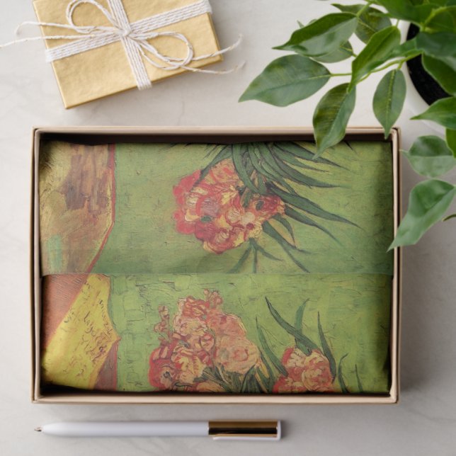 Vase with Oleanders and Books by Vincent van Gogh Tissue Paper (Gift)