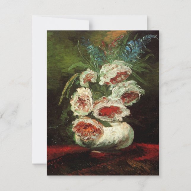 Vase with Peonies by Vincent van Gogh (Front)