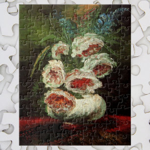 Vase with Peonies by Vincent van Gogh Jigsaw Puzzle