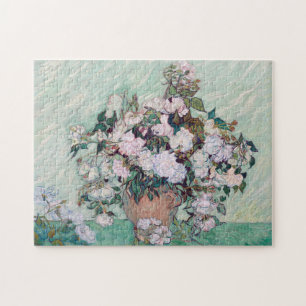 Vase with Pink Roses, Van Gogh Jigsaw Puzzle