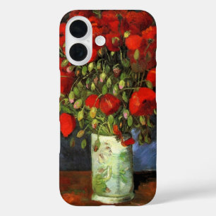 Vase with Red Poppies by Vincent van Gogh iPhone 16 Case