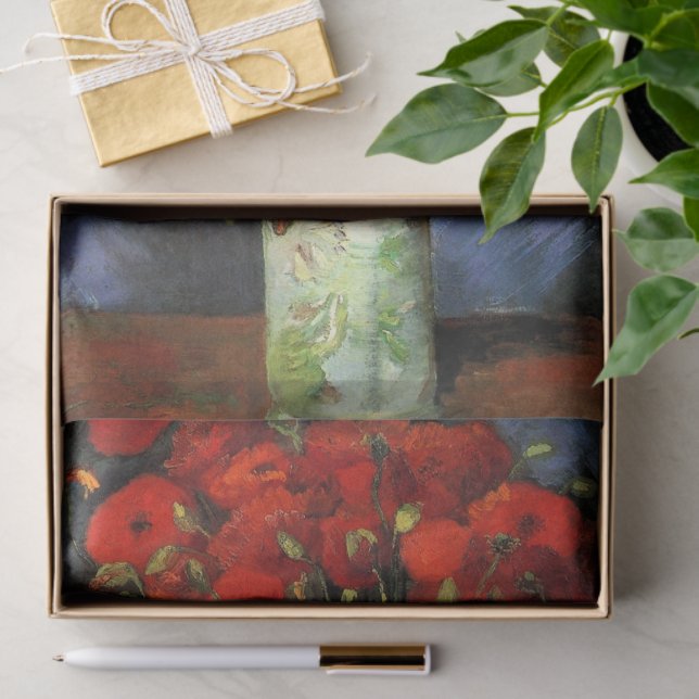 Vase with Red Poppies by Vincent van Gogh Tissue Paper (Gift)
