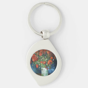 Vase with Red Poppies Vincent van Gogh  Keychain