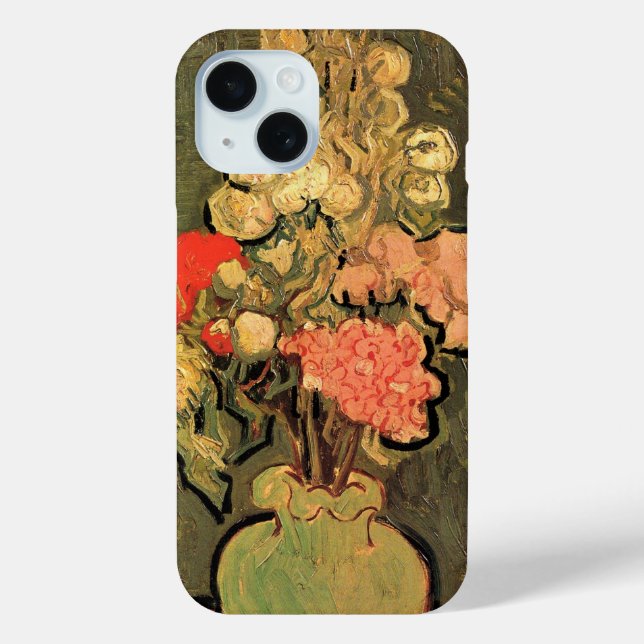 Vase with Rose Mallows by Vincent van Gogh Case-Mate iPhone Case (Back)