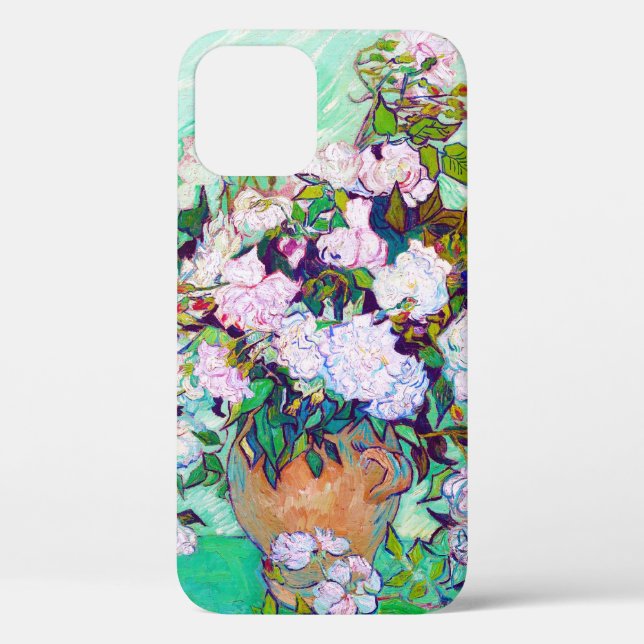 Vase with Roses by Vincent Van Gogh vibrant Case-Mate iPhone Case (Back)