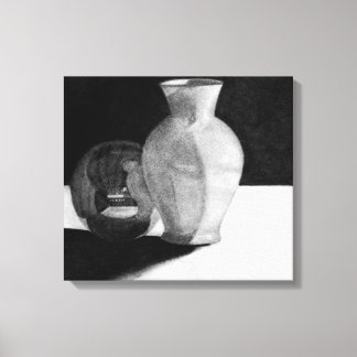 Vase with Sphere Canvas Print