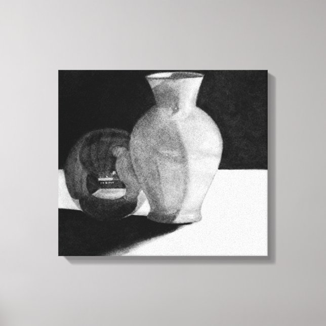 Vase with Sphere Canvas Print (Front)