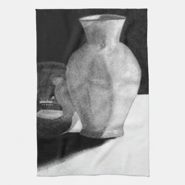 Vase with Sphere Kitchen Towel (Vertical)