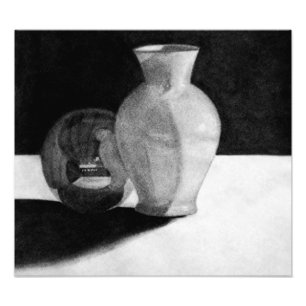 Vase with Sphere Photo Print