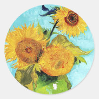 Vase with Three Sunflowers (1888) Vincent Van Gogh
