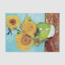 Vase with Three Sunflowers by Vincent Van Gogh