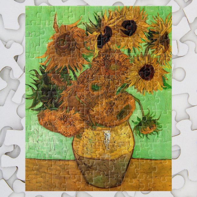 Vase with Twelve Sunflowers by Vincent van Gogh Jigsaw Puzzle (Creator Uploaded)