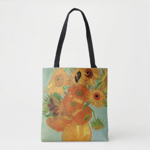 Vase with Twelve Sunflowers by Vincent van Gogh Tote Bag