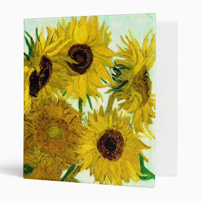 Vase with Twelve Sunflowers, Van Gogh Fine Art Binder (Front/Inside)