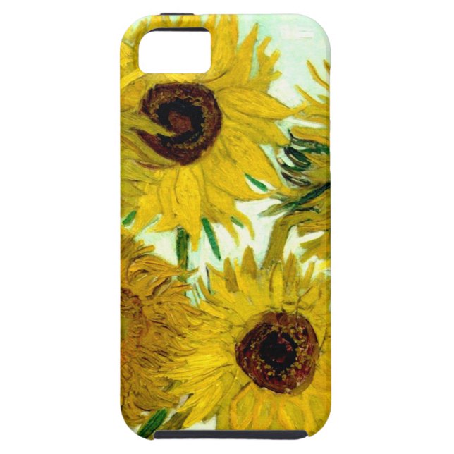 Vase with Twelve Sunflowers, Van Gogh Fine Art Case-Mate iPhone Case (Back)