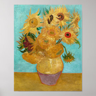 Vase with Twelve Sunflowers   Van Gogh   Poster