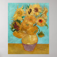 Vase with Twelve Sunflowers | Van Gogh |