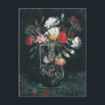 Vase with White and Red Carnations, Van Gogh, 1886 Postcard<br><div class="desc">Van Gogh - a celebration of the Masters of Art</div>