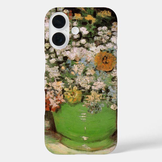 Vase with Zinnia Flowers by Vincent van Gogh Case-Mate iPhone Case (Back)