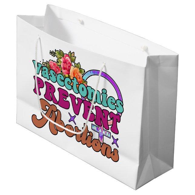 Vasectomies Empêcher les avortements Sacs cadeaux (Devant Angle)