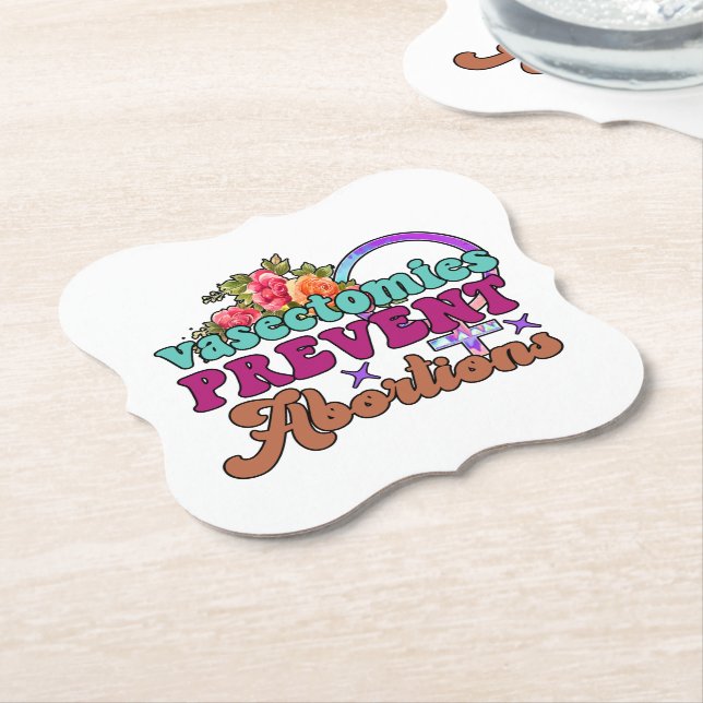 Vasectomies Prevent Abortions Coasters (Angled)
