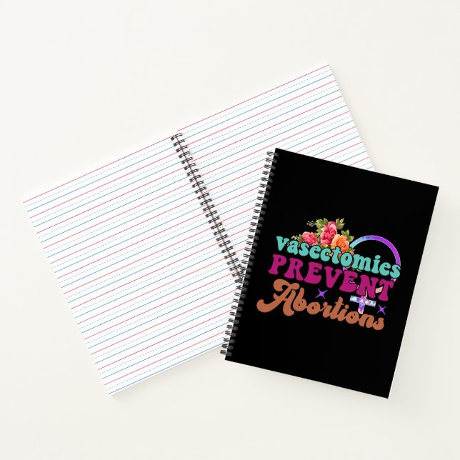 Vasectomies Prevent Abortions Notebook (Inside)