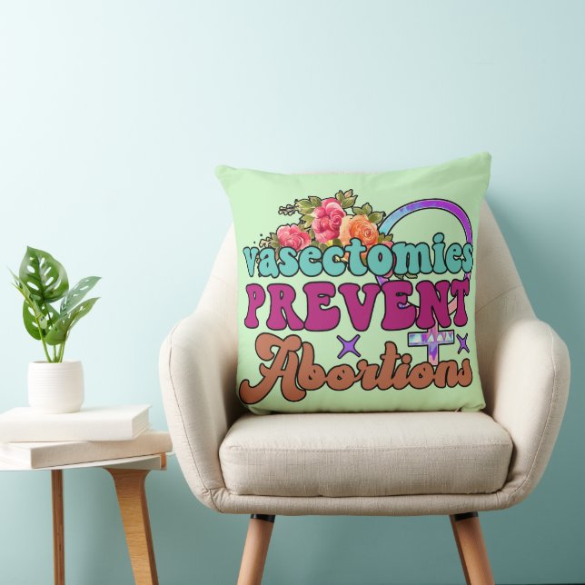 Vasectomies Prevent Abortions Pillow (Chair)