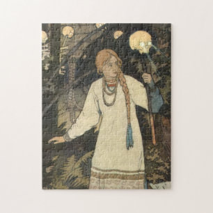 Vasilisa the Beautiful at the Hut of Baba Yaga - I Jigsaw Puzzle