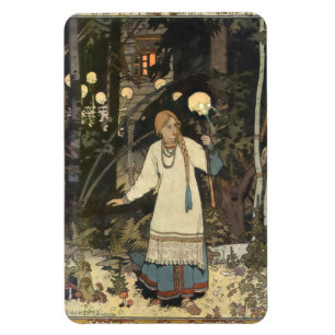 Vasilisa the Beautiful at the Hut of Baba Yaga - I Magnet