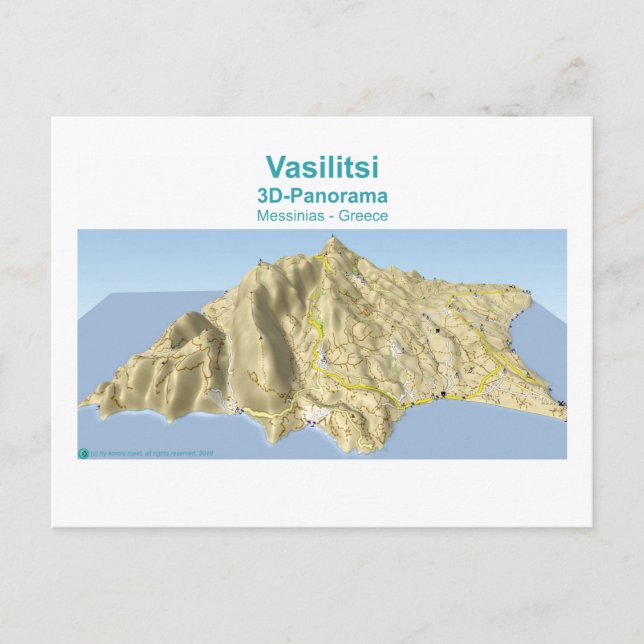 Vasilitsi - Carte 3D-Panorama - Carte postale (Devant)