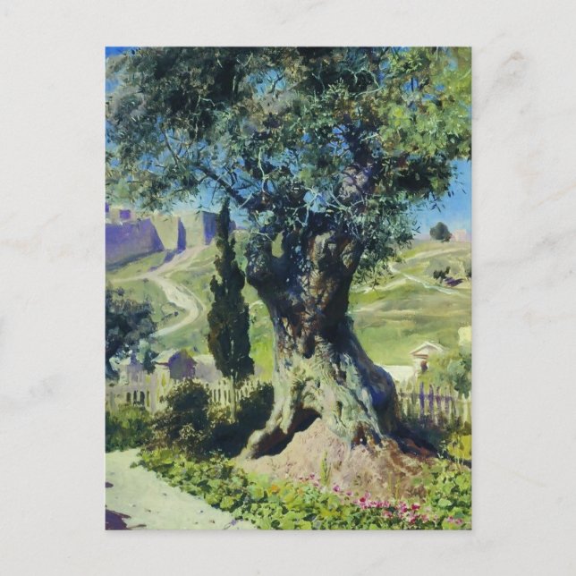 Vasily Polenov- An Olive Tree in the Garden Postcard (Front)