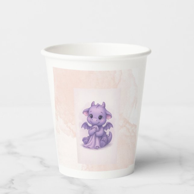 vaso de papel baby dinosaurio. paper cups (Front)