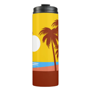 Vaso Termico Sol palmeras beach Thermal Tumbler