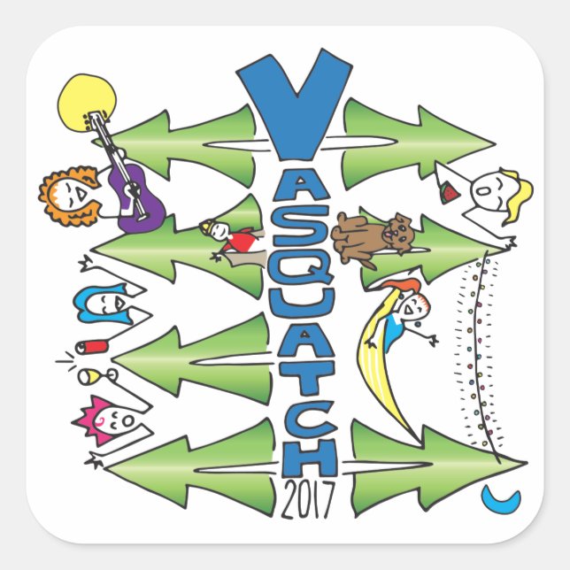 Vasquatch 2017 - Large Sticker (Front)