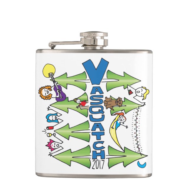 Vasquatch 2017 - Small Flask (Front)
