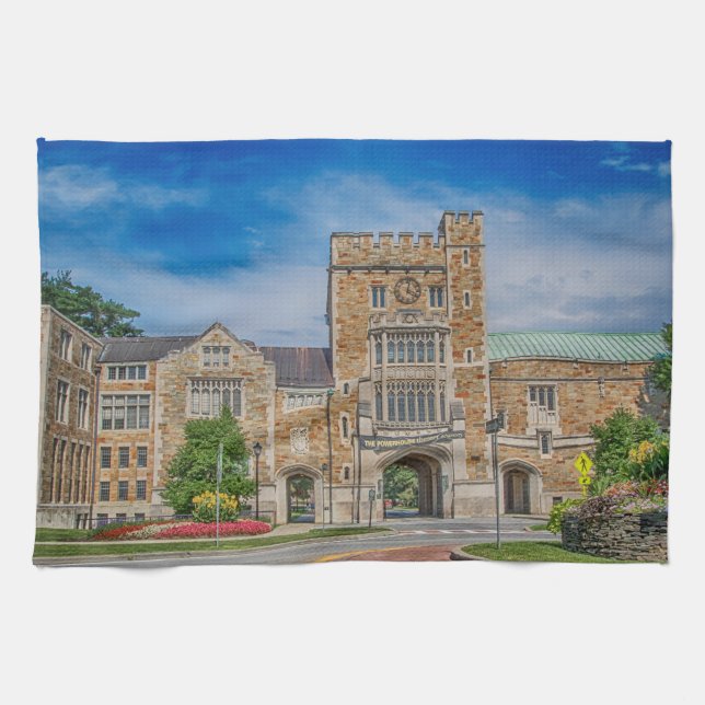 Vassar College Main Entrance in NY Kitchen Towel (Horizontal)
