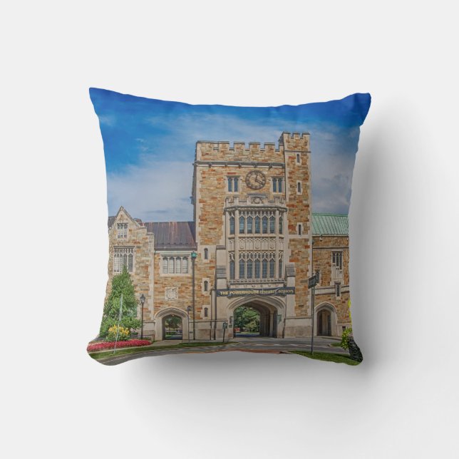 Vassar College Main Entrance in NY Throw Pillow (Front)