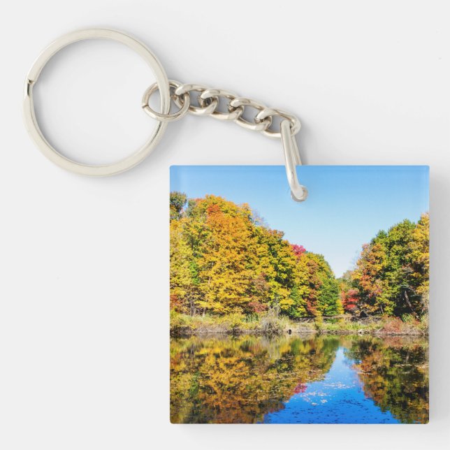 Vassar Farms Pond Keychain (Front)
